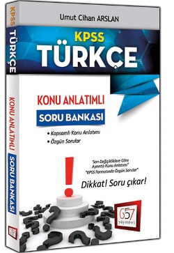 657 Yayınları 2018 KPSS Türkçe Konu Anlatımlı Soru Bankası