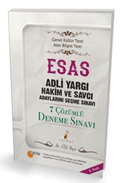 ESAS Adli Yargı Hakim ve Savcı Adaylarını Seçme Sınavı 7 Çözümlü Deneme Sınavı