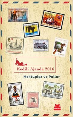 Kedili Ajanda 2016 - Mektuplar ve Pullar