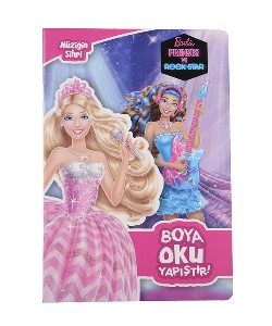 Barbie Prenses ve Rock Star - Müziğin Sihri Boya Oku Yapıştır