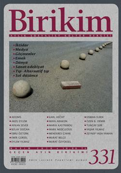 Birikim Sayı 331 (Kasım 2016)