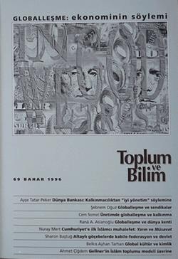 Toplum ve Bilim Sayı : 069