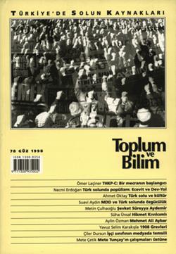 Toplum ve Bilim Sayı : 078