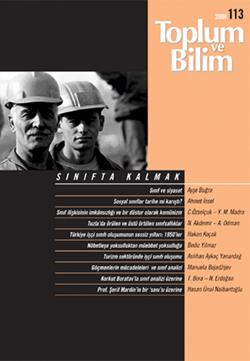 Toplum ve Bilim Sayı :113 (Kasım 2008)