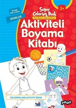 Aktiviteli Boyama Kitabı - Sporlar