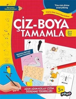 Adım Adım Kolay Çizim Öğrenme Teknikleri - Çiz-Boya Tamamla