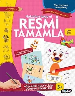 Adım Adım Kolay Çizim Öğrenme Teknikleri - Noktaları Takip Et Resmi Tamamla