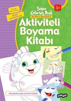 Aktiviteli Boyama Kitabı Deniz Hayvanları