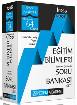 Pegem 2018 KPSS Eğitim Bilimleri Tamamı Çözümlü Modüler Soru Bankası Seti (6 Kitap)