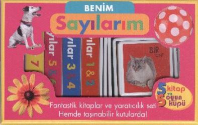 Benim Sayılarım 5 Kitap ve 5 Oyun Küpü / Numbers 5 Books and 5 Building Blocks