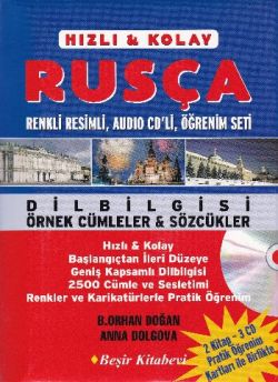 Hızlı ve Kolay Rusça Kasetli Öğrenim Seti (2 Kitap - 7 CD)