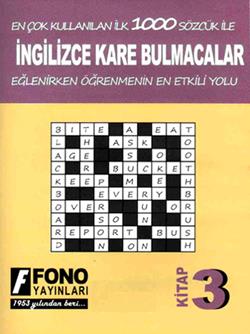 İngilizce Kare Bulmacalar 3. Kitap