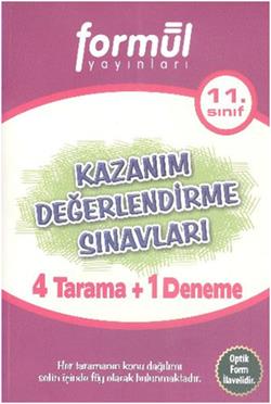 Formül 11. Sınıf Kazanım Değerlendirme Sınavları