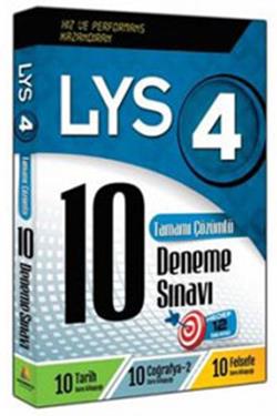 LYS 4 Tamamı Çözümlü 10 Deneme Sınavı