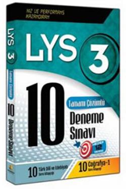 LYS 3 Tamamı Çözümlü 10 Deneme Sınavı