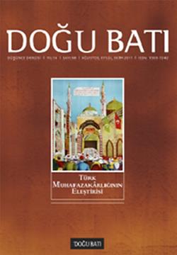 Doğu Batı Düşünce Dergisi Sayı: 58 Türk Muhafazakarlığının Eleştirisi