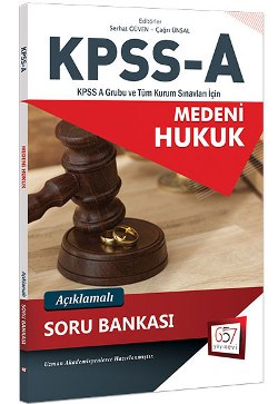 657 Yayınları 2018 KPSS A Grubu Medeni Hukuk Açıklamalı Soru Bankası