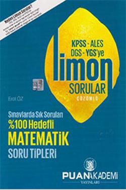 2016 KPSS-ALES-DGS-YGS'ye Çözümlü Limon Sorular