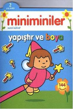 Miniminiler : Mavi Kitap Yapıştır ve Boya