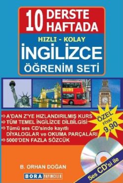 10 Derste 10 Haftada Hızlı - Kolay İngilizce Öğrenim Seti