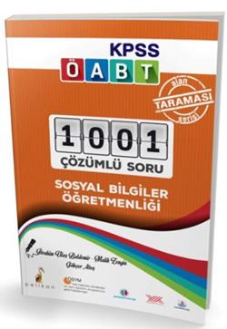 KPSS ÖABT Sosyal Bilgiler Öğretmenliği Alan Taraması Serisi 1001 Çözümlü Soru 2018