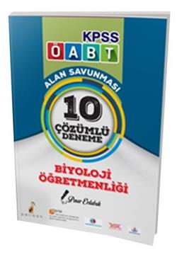 KPSS 2017 ÖABT Biyoloji Öğretmenliği Alan Savunması 10 Çözümlü Deneme Pelikan Yayınları