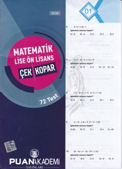 Matematik Lise-Önlisans Çek Kopar