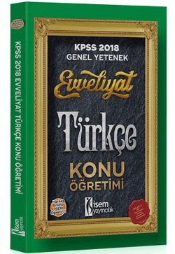 İsem 2018 KPSS Evveliyat Türkçe Konu Öğretimi