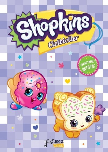 Shopkins Cicibiciler Çıkartmalı Aktivite - Mor Kitap