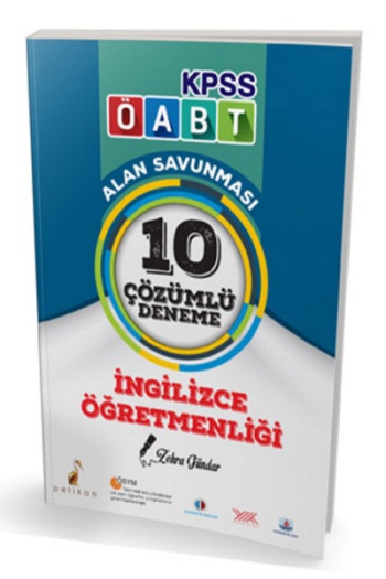 Pelikan KPSS 2017 ÖABT İngilizce Öğretmenliği Çözümlü 10 Deneme