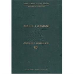 Sicill-i Osmani Osmanlı Ünlüleri 6 Ek-Dizin