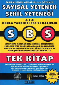 SBS Tamamı Konu Anlatımlı ve Çözümlü Sayısal Yetenek Şekil Yeteneği - Tek Kitap