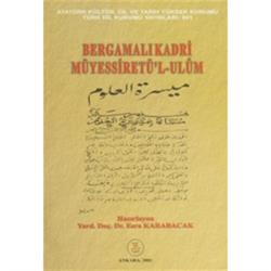 Bergamalı Kadri Müyessiret’l-Ulum