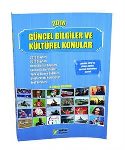 2016 KPSS Güncel Bilgiler ve Kültürel Konular RY Rektör Yayınları