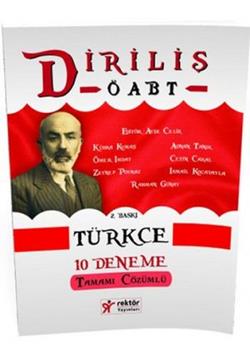 2017 ÖABT Türkçe Öğretmenliği Diriliş Tamamı Çözümlü 10 Deneme Sınavı  Rektör Yayınları