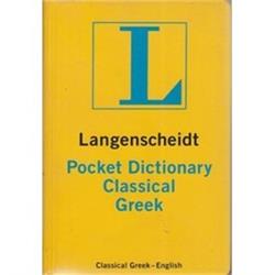 Langenscheidt Pocket Dictionary Classical Greek