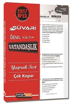 2017 KPSS Süvari Vatandaşlık Çek Kopar Yaprak Test Kariyer Meslek Yayınları