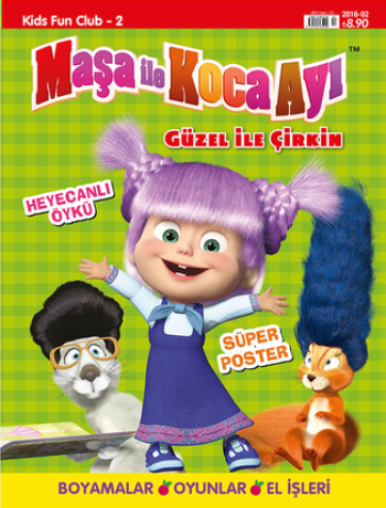 Kids Fun Club Dergi 2 - Maşa İle Koca Ayı (Güzel ile Çirkin)