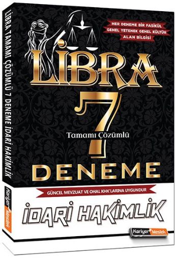 Kariyer Meslek 2017 İdari Hakimlik Libra Tamamı Çözümlü 7 Deneme Sınavı