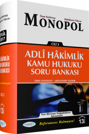 Monopol 2018 Adli Yargı Hakimliği Kamu Hukuku Soru Bankası