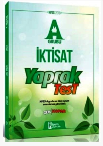 İsem 2018 KPSS A Grubu İktisat Çek Kopar Yaprak Test