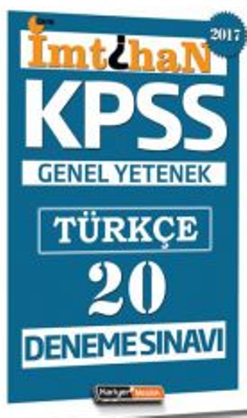 Kariyer Meslek KPSS İmtihan Türkçe 20 Deneme Sınavı 2017