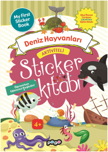 Aktiviteli Sticker Deniz Hayvanları