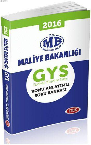 Data GYS Maliye Bakanlığı Konu Anlatımlı Soru Bankası 2016