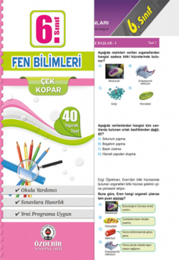 6. Sınıf Fen Bilimleri Çek Kopar Yaprak Test