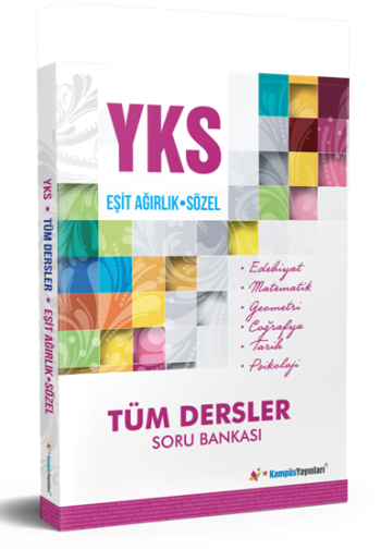 Kampüs YKS Eşit Ağırlık & Sözel Tüm Dersler Soru Bankası (1. ve 2. Oturum)