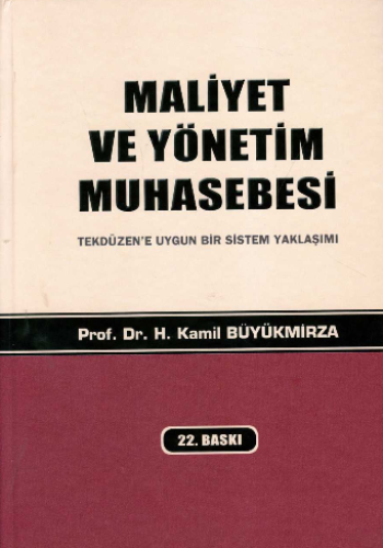 Maliyet Ve Yönetim Muhasebesi