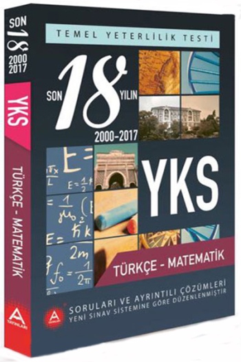 A Yayınları YKS TYT Türkçe Matematik Son 18 Yılın Çıkmış Soruları