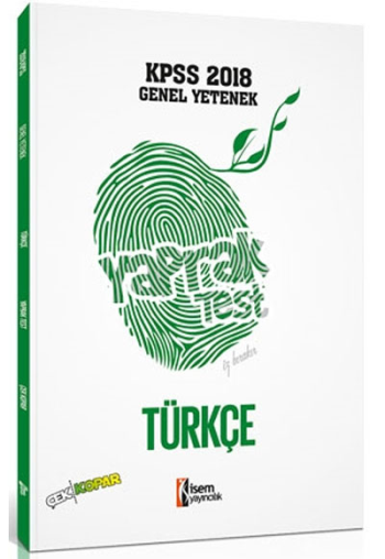 2018 KPSS Genel Yetenek Türkçe Çek Kopart Yaprak Test