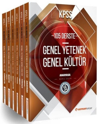 Uzman 2018 KPSS Genel Yetenek Genel Kültür 105 Derste Konu Anlatımlı Modüler Set